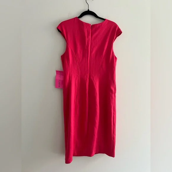 BETSEY JOHNSON Women's Watermelon Scuba Sleeve
Sheath Dress Size 12 - Picture 7 of 8